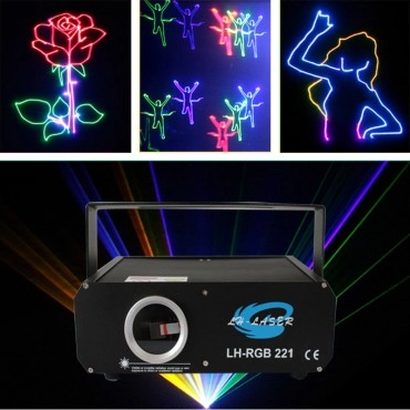 Free Shipping 500mW SD Card Fireworks Animations RGB Laser