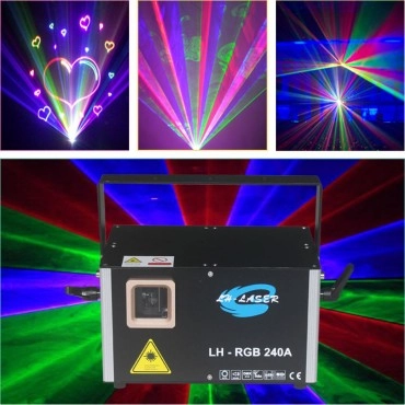 Free Shipping 2W Network RJ45 SD Card RGB Laser Disco Lighting