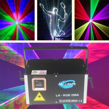 Free Shipping 3W Analog Modulation RGB Animation SD Card Laser 