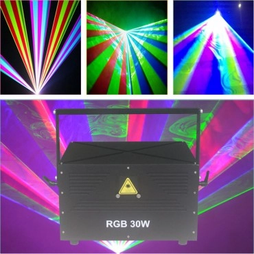Free Shipping Big Power 30W Full Color ILDA RGB Disco Laser
