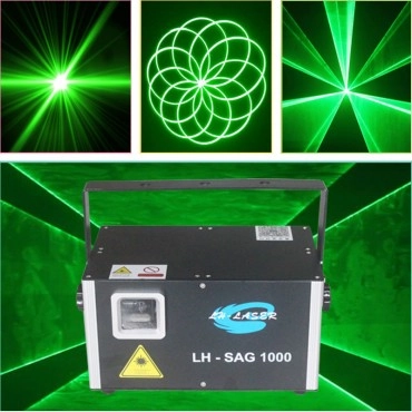 Free Shipping 1W 30Kpps SD Card display green animation Laser