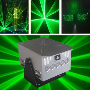 Free Shipping 30W Waterproof Outdoor Green Animation Logo Laser System
