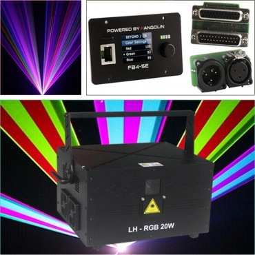Free Shipping High 20W High Scanner FB4 Software ILDA Outdoor Laser
