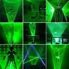 Free Shipping OEM 5000MW Green Color LaserMan With SD Card