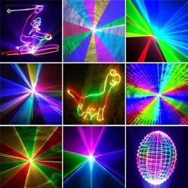 Free Shipping 12W Analog Modulation RGB Animation SD Card Laser 