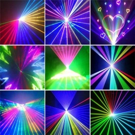 Free Shipping Mini Analog Modulation 12W Rgb Laser With SD Card