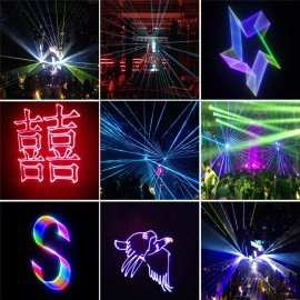 Free Shipping 20W SD Card And ILDA Full Color RGB Outdoor Laser