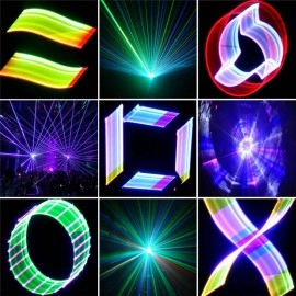 Free Shipping 5W 3D/SD Card Full Color Animation Laser