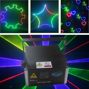 Free Shipping 3W Andriod APP RGB Laser Stage Lighting