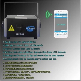 Free Shipping 3W Andriod APP RGB Laser Stage Lighting