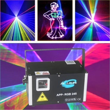 Free Shipping 12W ILDA+DMX512 Bluetooth RGB LASER