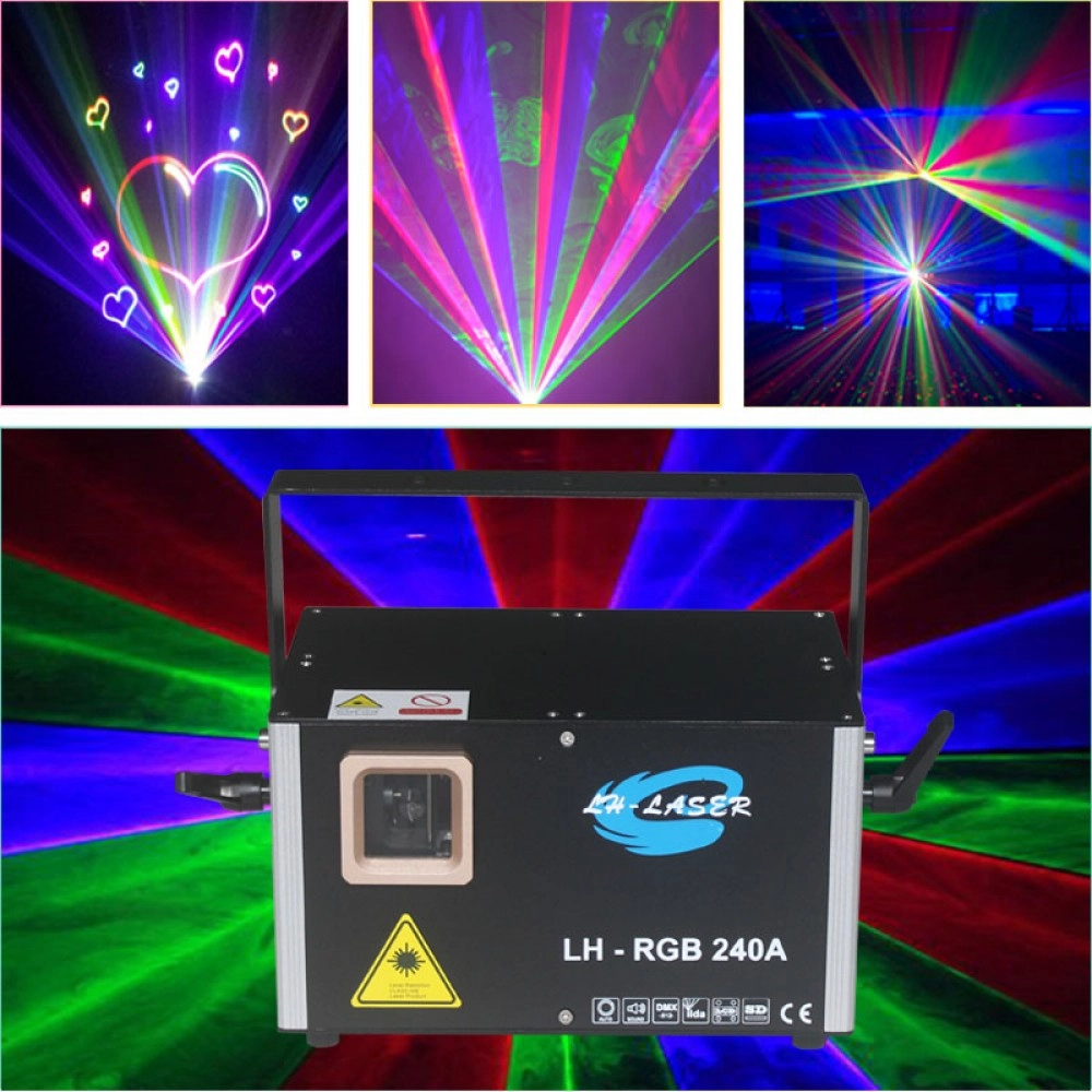 Free Shipping 10W Network RJ45 SD Card RGB Laser Disco Lighting