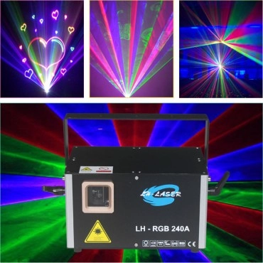 Free Shipping 10W Network RJ45 SD Card RGB Laser Disco Lighting
