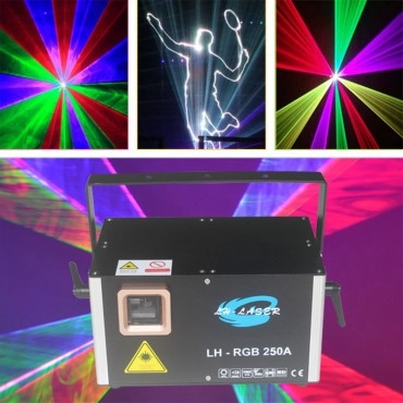 Free Shipping 12W Analog Modulation RGB Animation SD Card Laser 