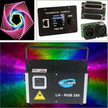 Free Shipping 10W RGB Analog Animations FB4 Laser Light Projector