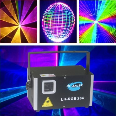 Free Shipping 10W ILDA+DMX512 RGB animation laser