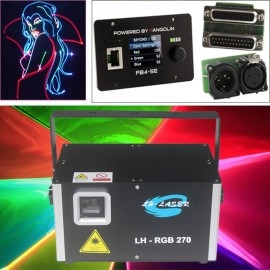Free Shipping 12W DMX512 FB4 Christmas RGB Laser Disco