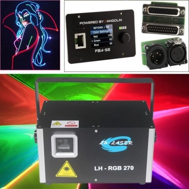Free Shipping 12W DMX512 FB4 Christmas RGB Laser Disco