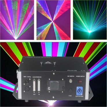 Free shipping 5W SD Card RGB ILDA Laserman dancing Projector