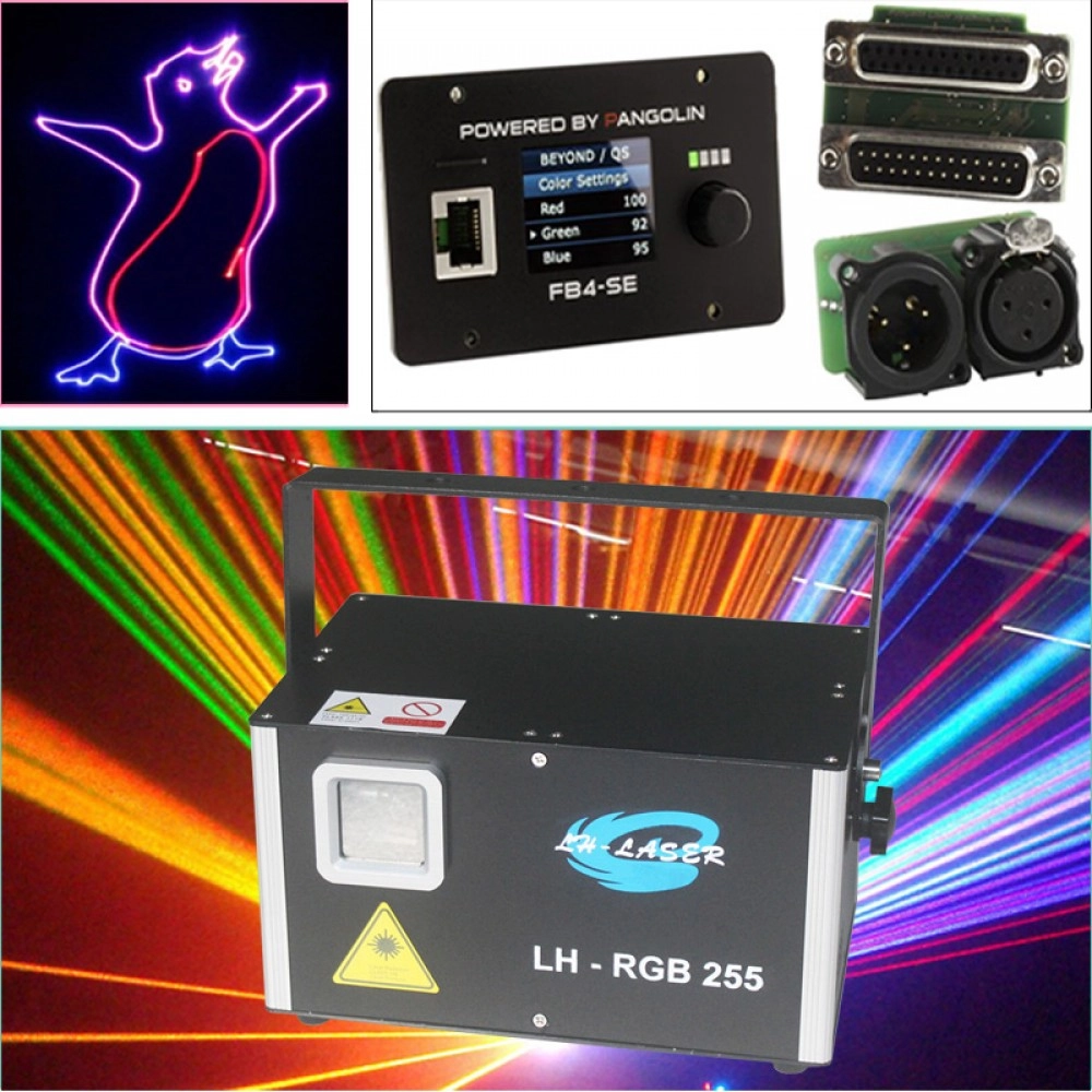 Free Shipping 10W RGB Analog Animations FB4 Laser Light Projector