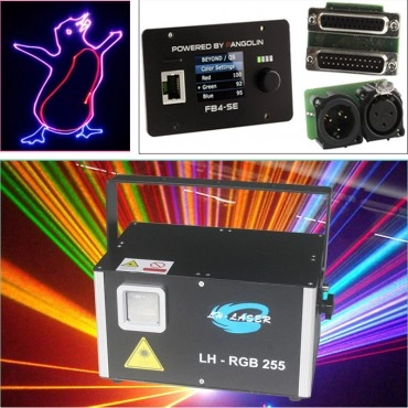 Free Shipping 10W RGB Analog Animations FB4 Laser Light Projector