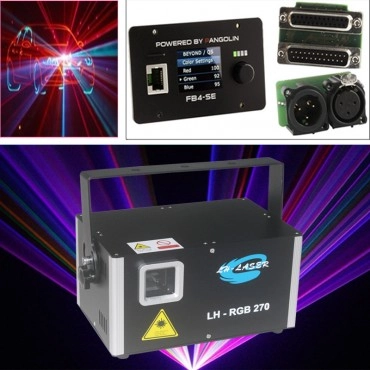 Free Shipping 12W DMX512 FB4 Christmas RGB Laser Disco